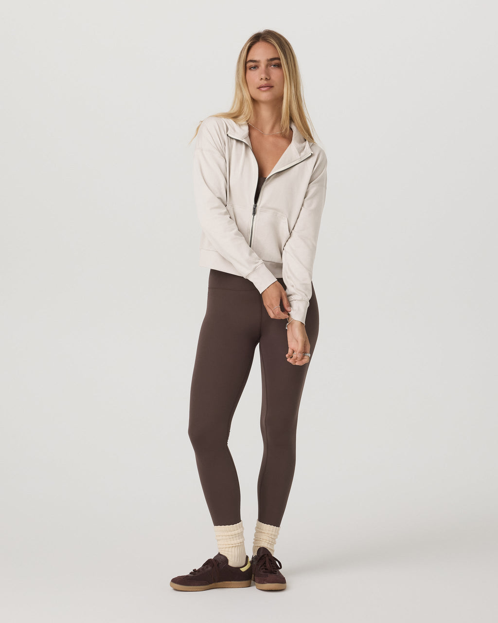 Halo Modern Full Zip Hoodie | Hemlock Heather