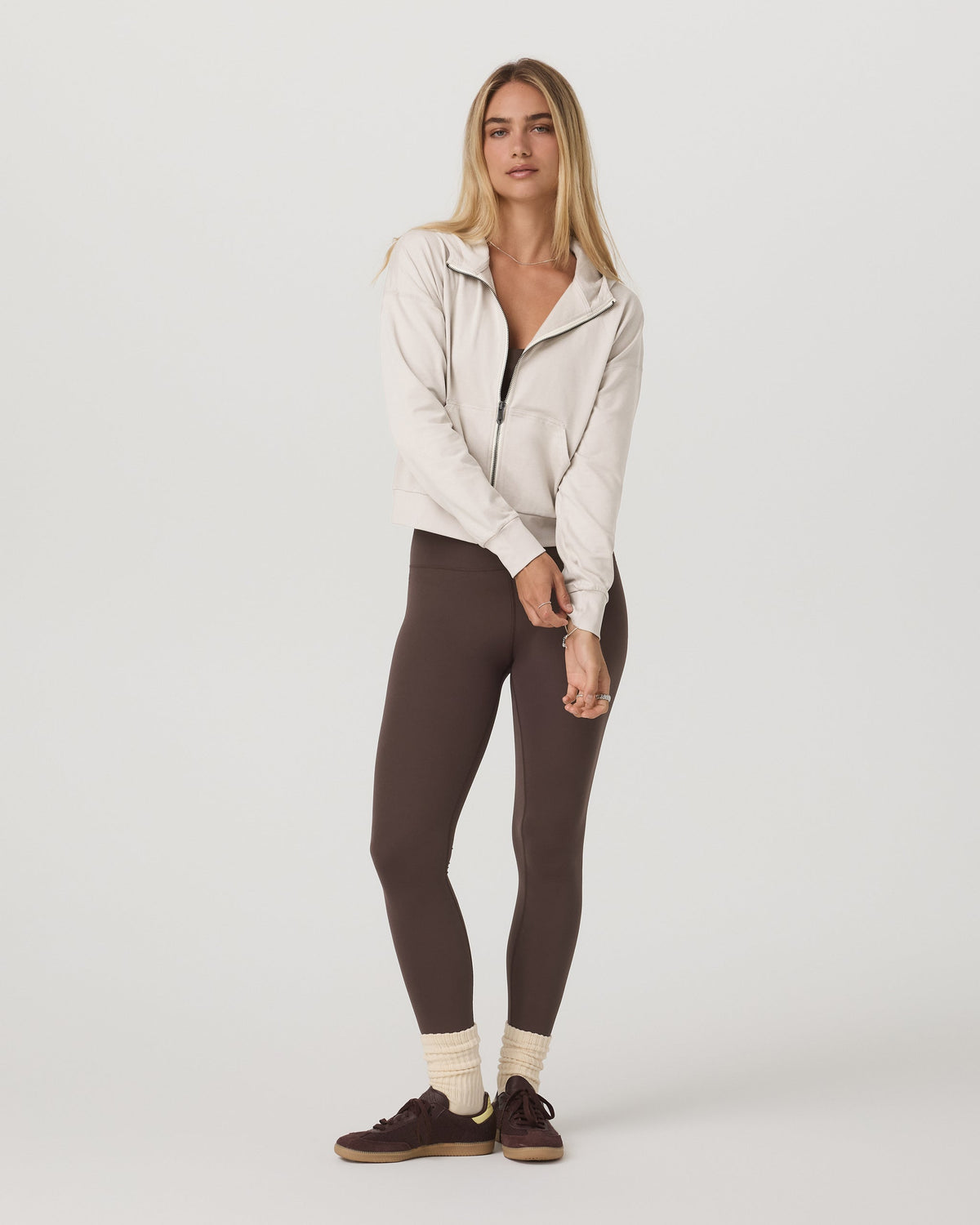 Halo Modern Full Zip Hoodie | Hemlock Heather