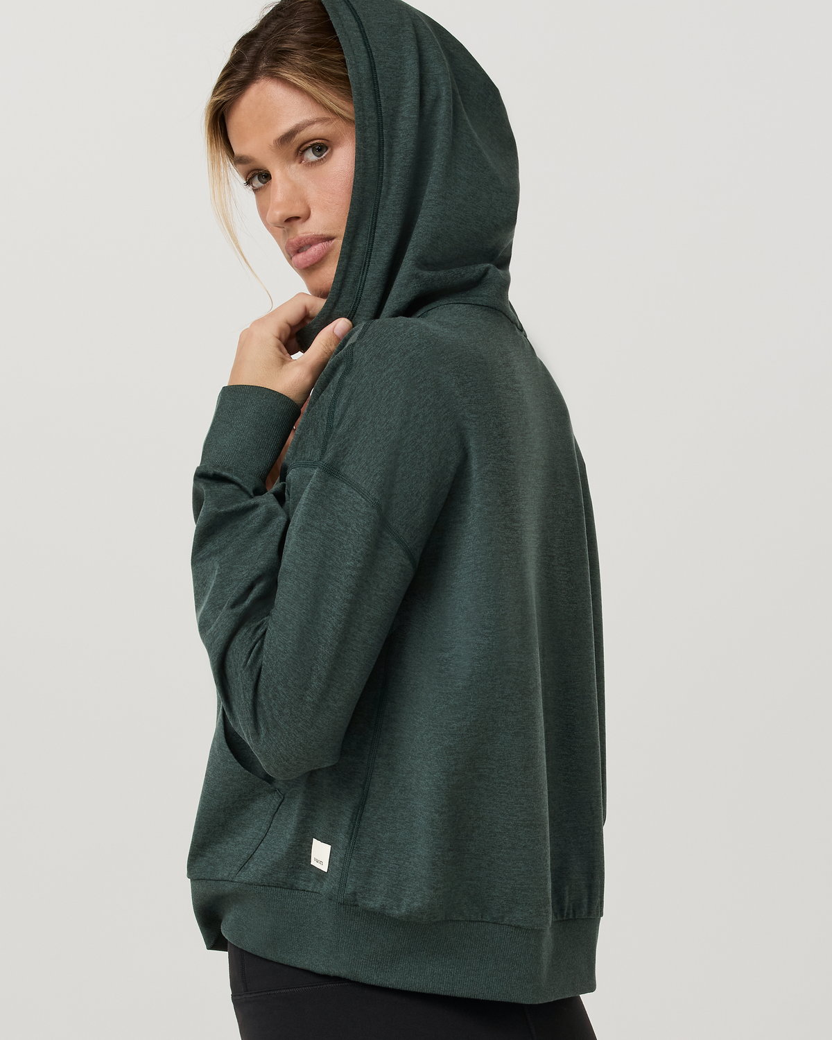 Halo Modern Full Zip Hoodie | Blue Coast Heather