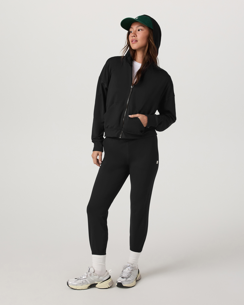 Halo Modern Full Zip Hoodie | Blue Coast Heather