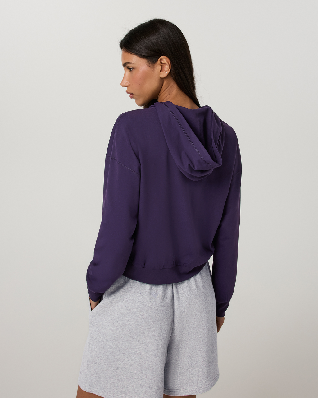 Halo Modern Full Zip Hoodie | Velvet Violet