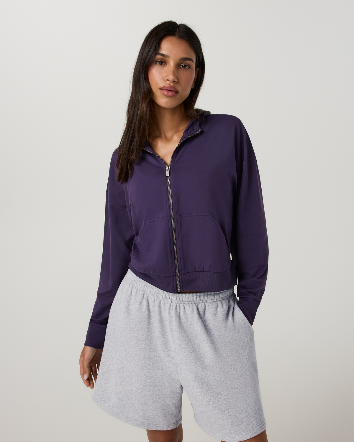 Halo Modern Full Zip Hoodie | Hemlock Heather