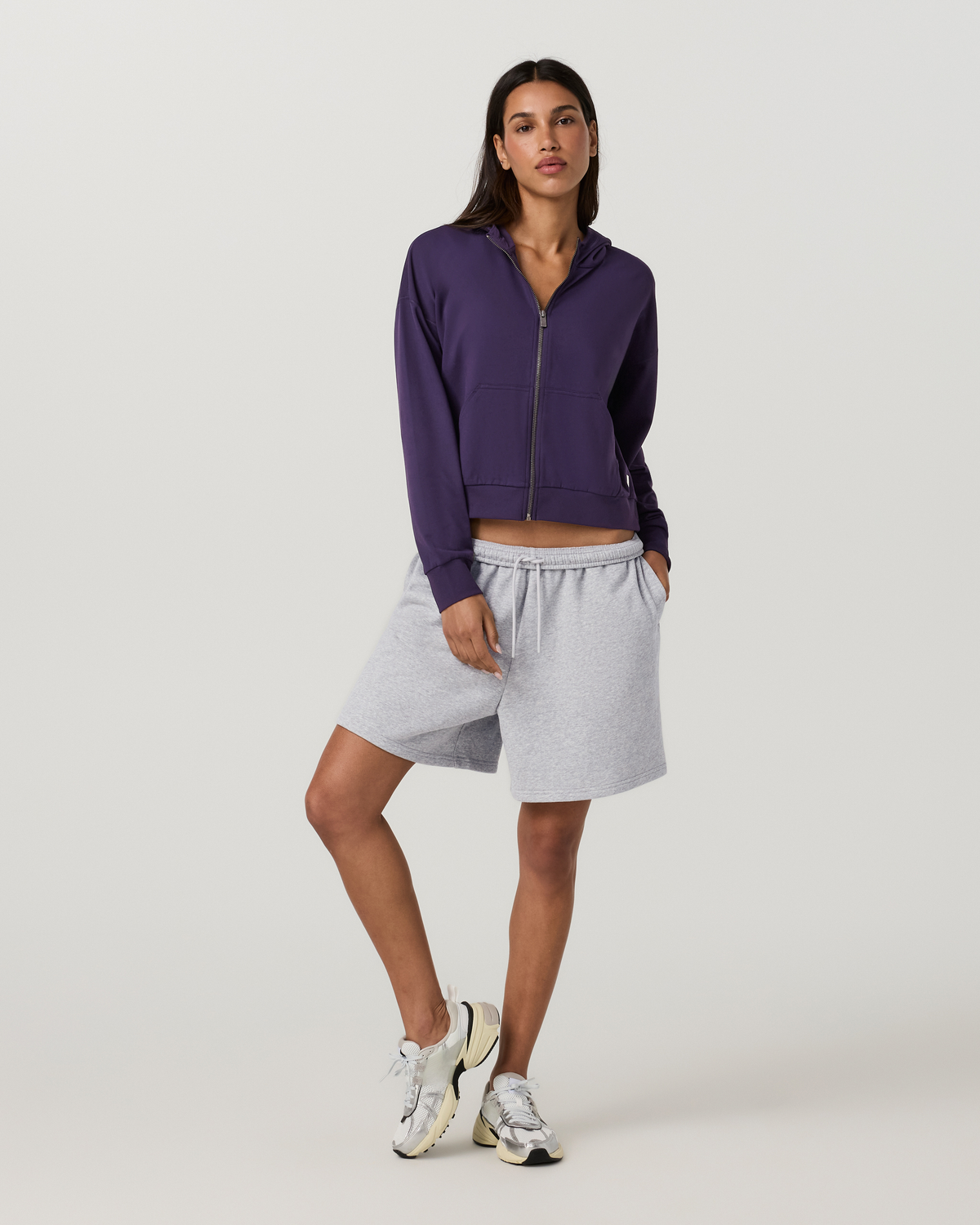 Halo Modern Full Zip Hoodie | Hemlock Heather