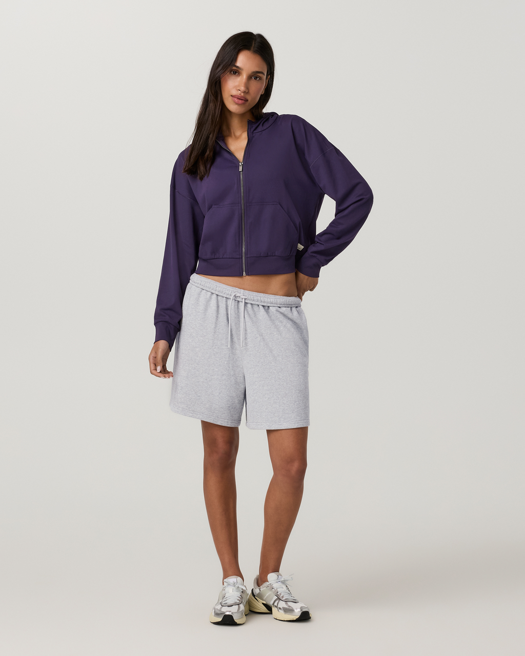 Halo Modern Full Zip Hoodie | Blue Coast Heather