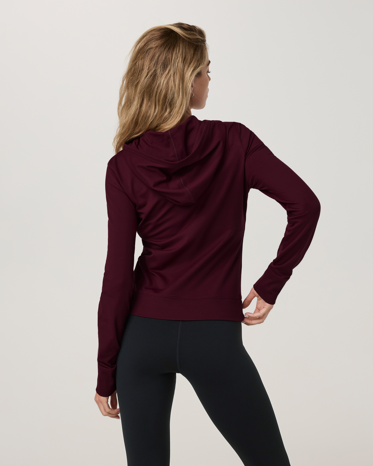 Halo Mini Full Zip Hoodie - Long | Pale Grey Heather