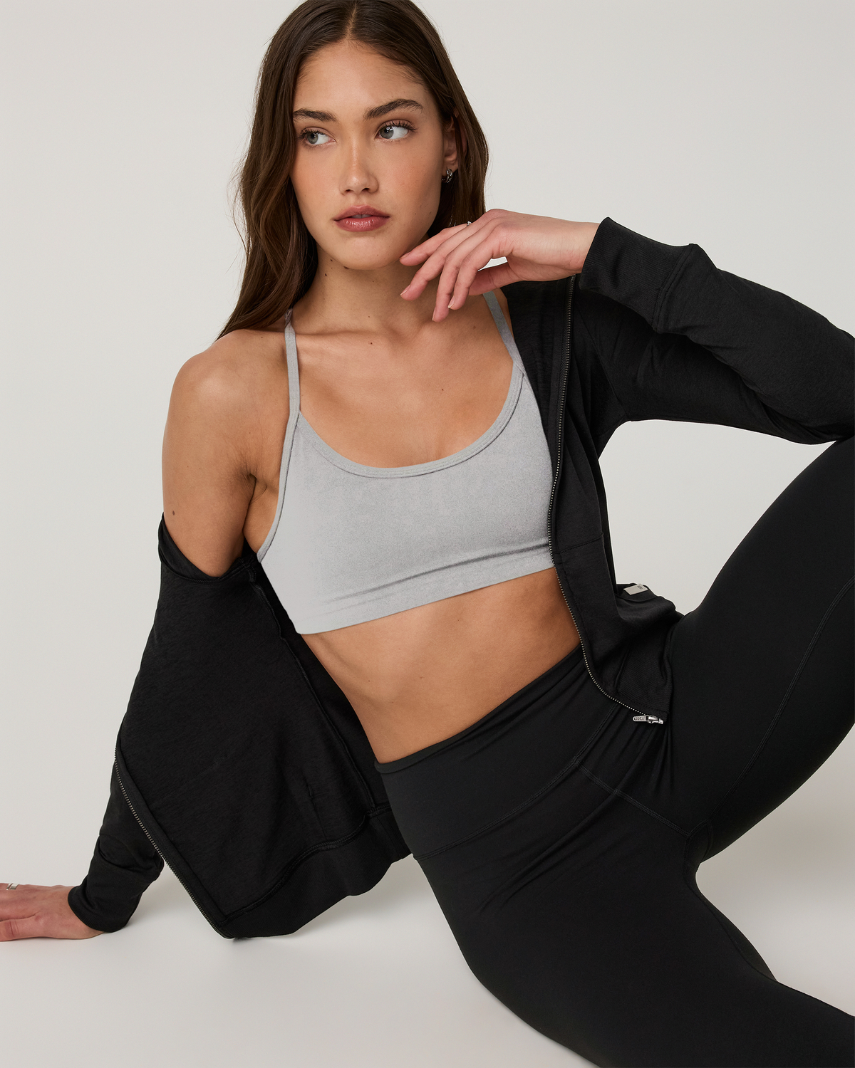 Halo Mini Full Zip Hoodie | Velvet Violet