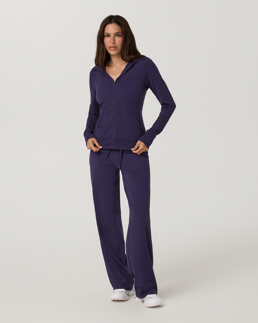 Halo Mini Full Zip Hoodie | Velvet Violet