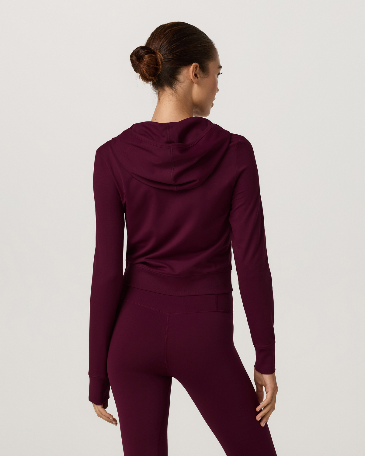 Halo Mini Full Zip Hoodie - Long | Java Heather