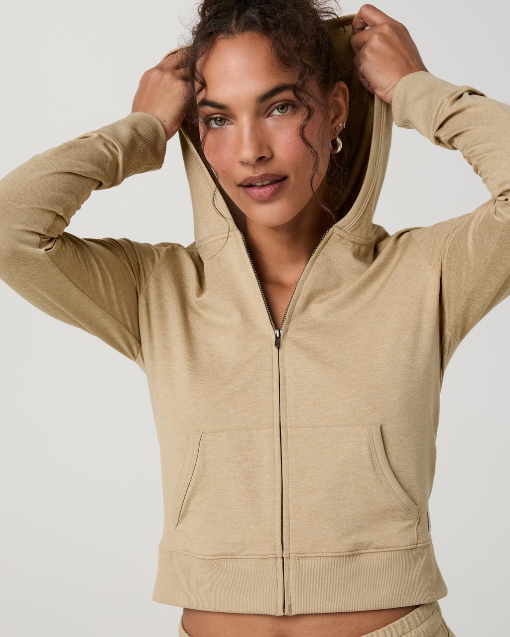 Halo Mini Full Zip Hoodie - Long | Velvet Violet
