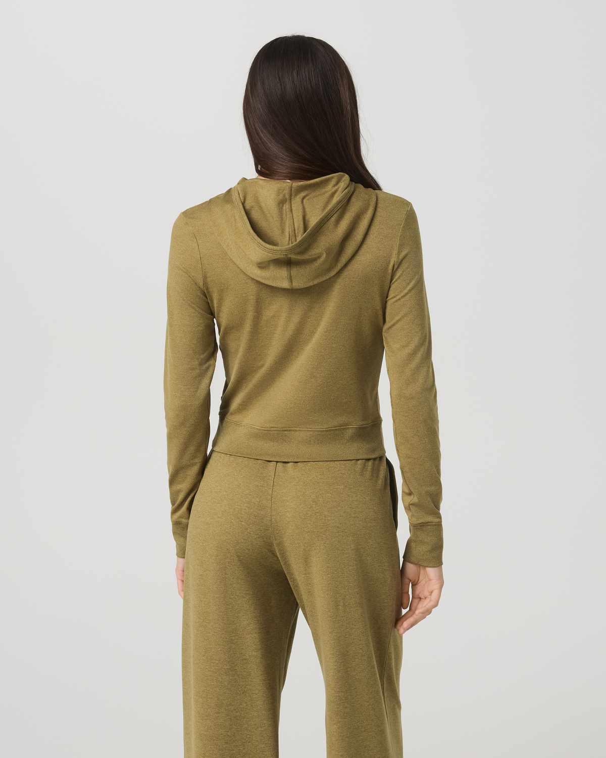 Halo Mini Full Zip Hoodie | Sunset Pink Heather