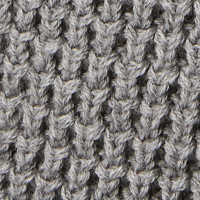 Cotton Waffle Sweater | Heather Grey