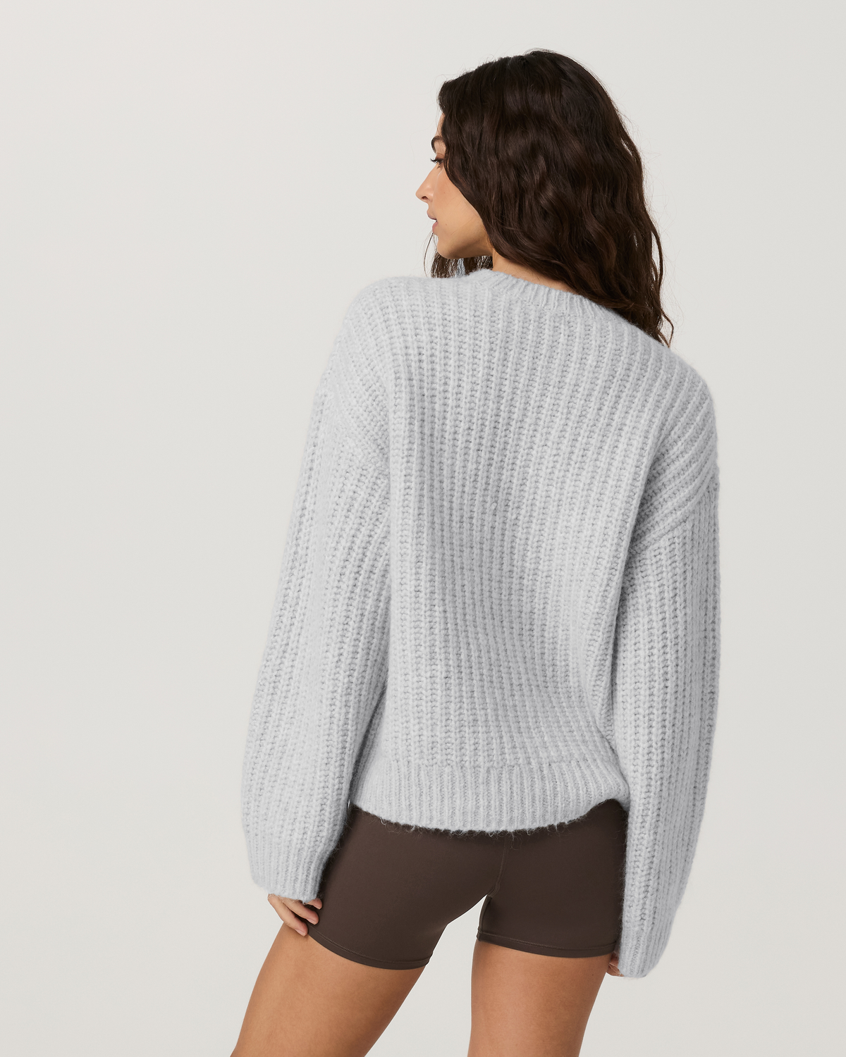 Chunky Knit Crew | Oatmeal Heather