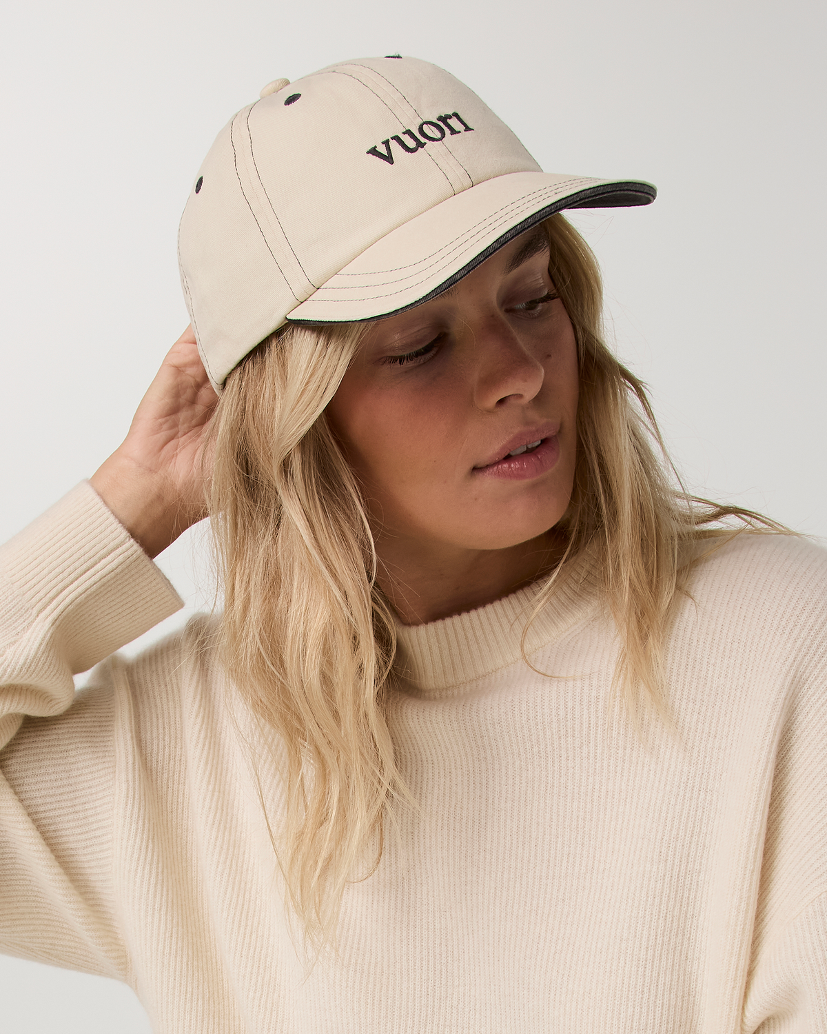 Contrast Stitch Hat | Dark Pewter