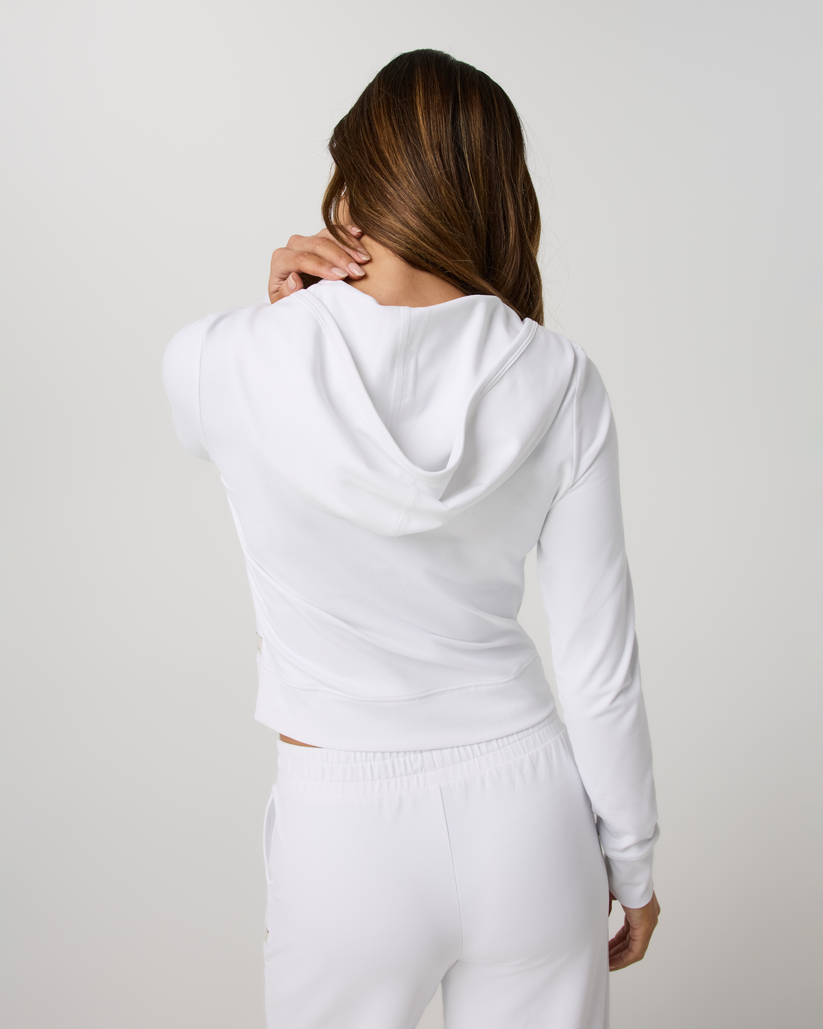 Halo Mini Full Zip Hoodie - Long | Cherry Noir