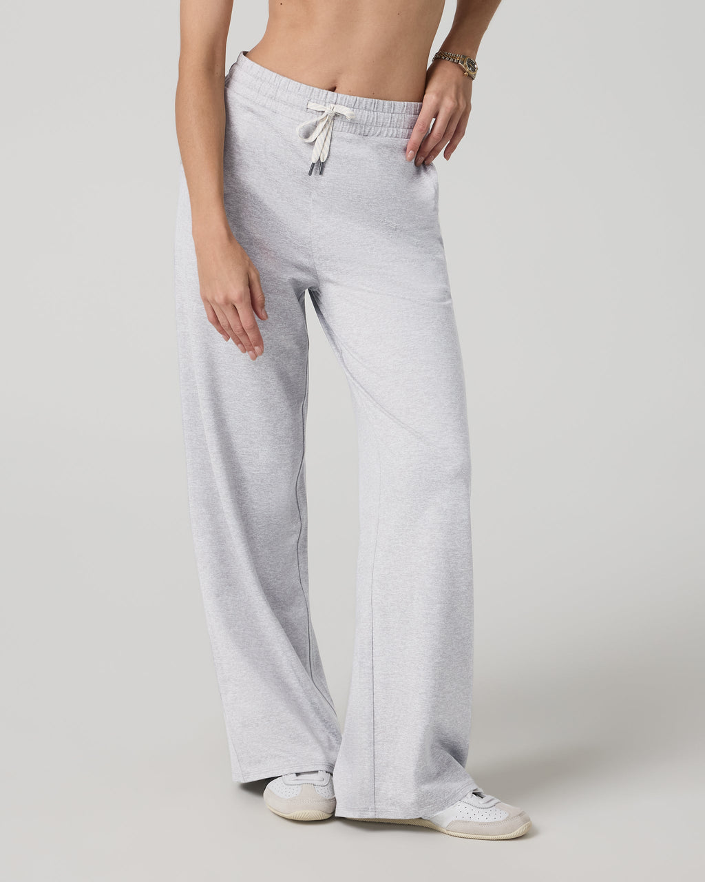 Halo Essential Wideleg Pant - Short | Black Heather