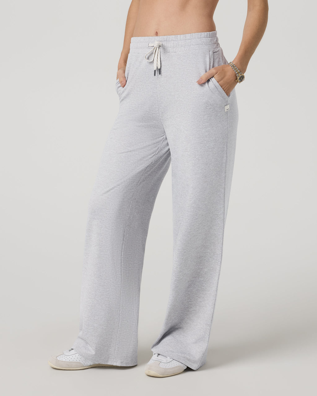 Halo Essential Wideleg Pant - Long | Java Heather