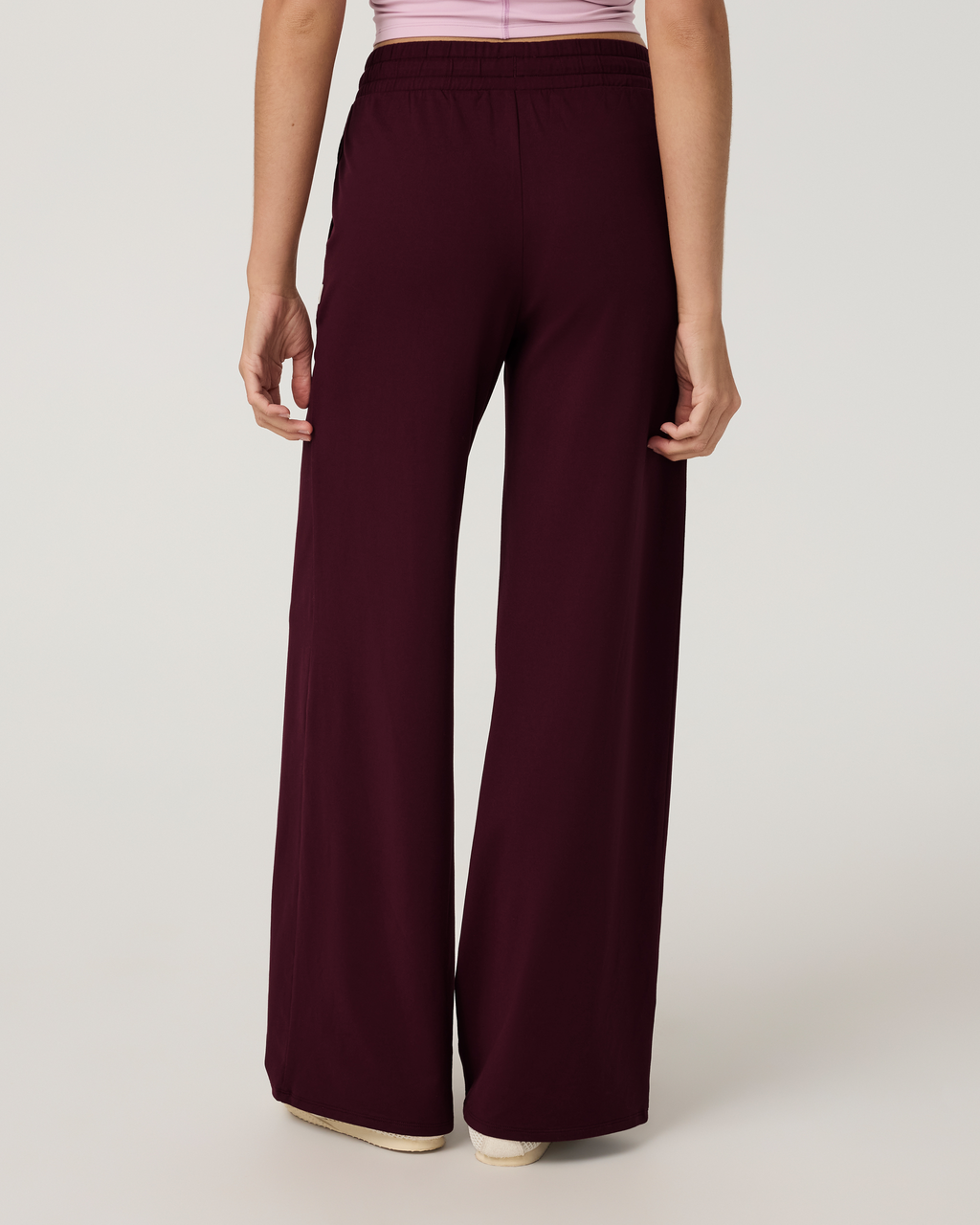 Halo Essential Wideleg Pant - Short | Khaki Heather