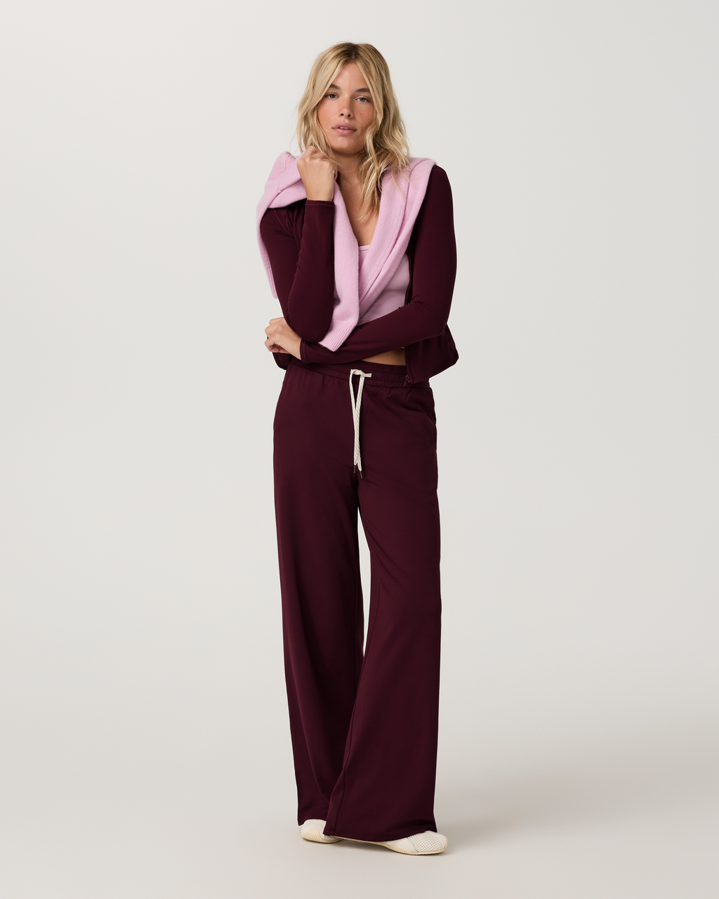 Halo Essential Wideleg Pant | Java Heather