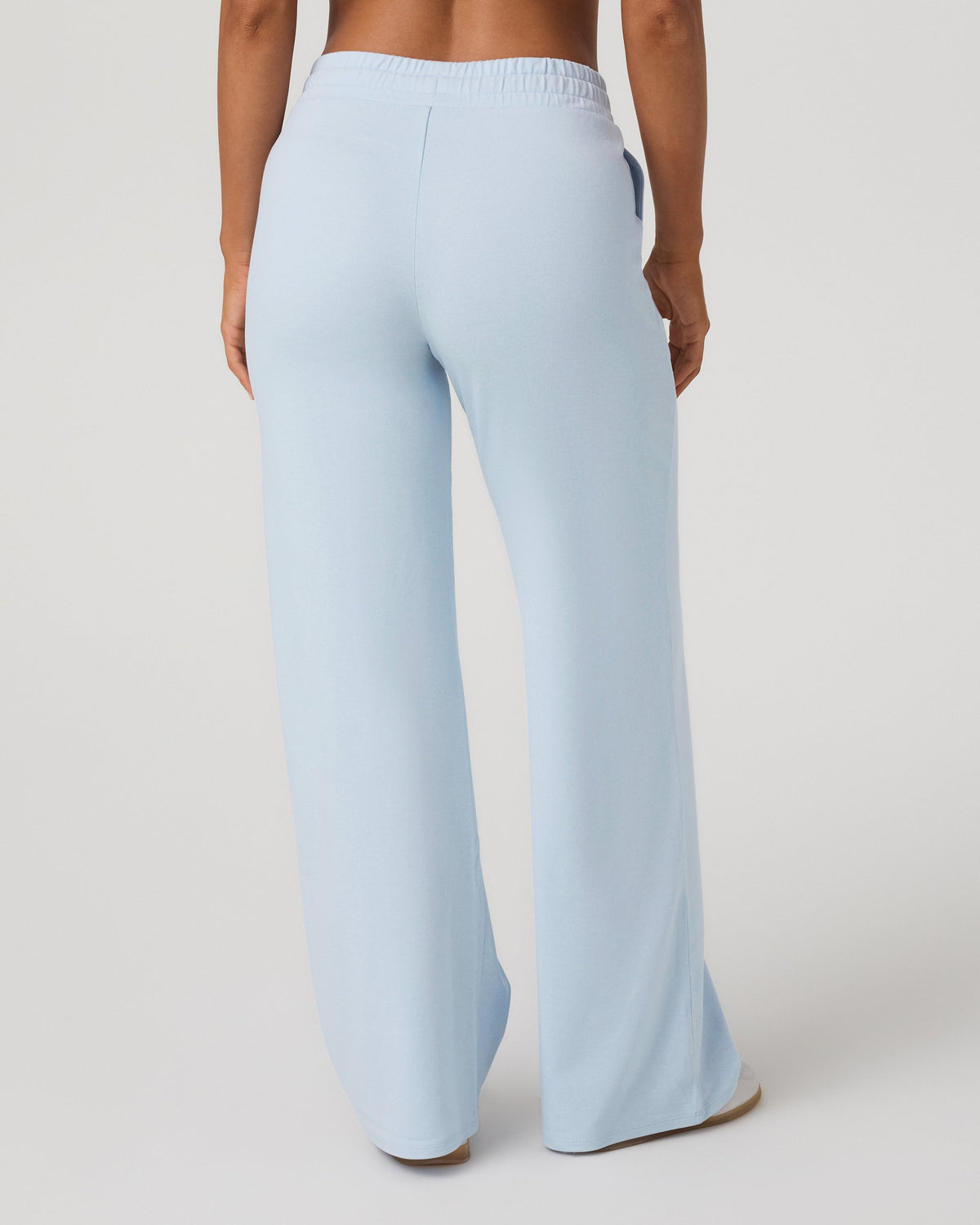 Halo Essential Wideleg Pant | Soft Sky Heather