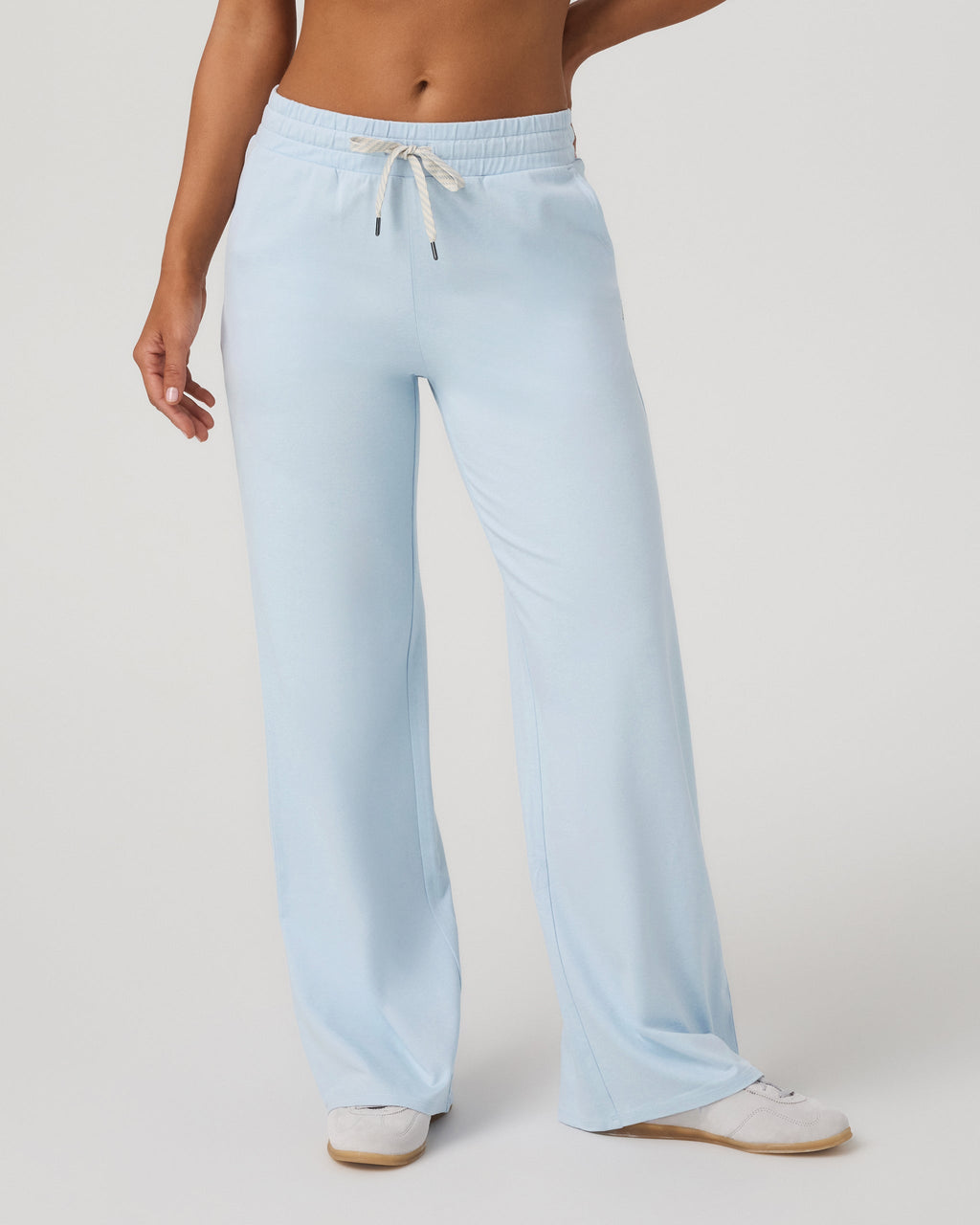 Halo Essential Wideleg Pant | Soft Sky Heather