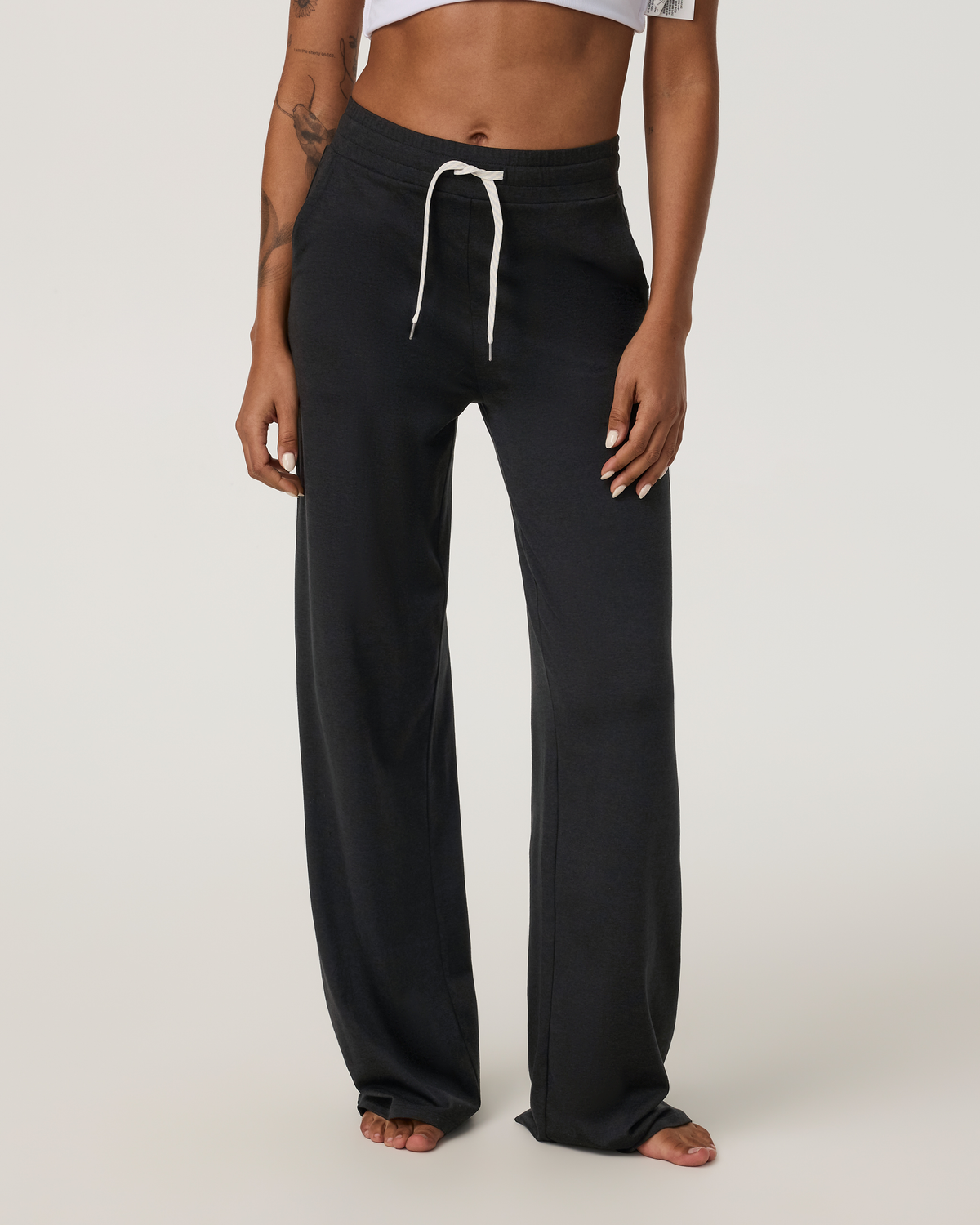 Halo Essential Wideleg Pant | White