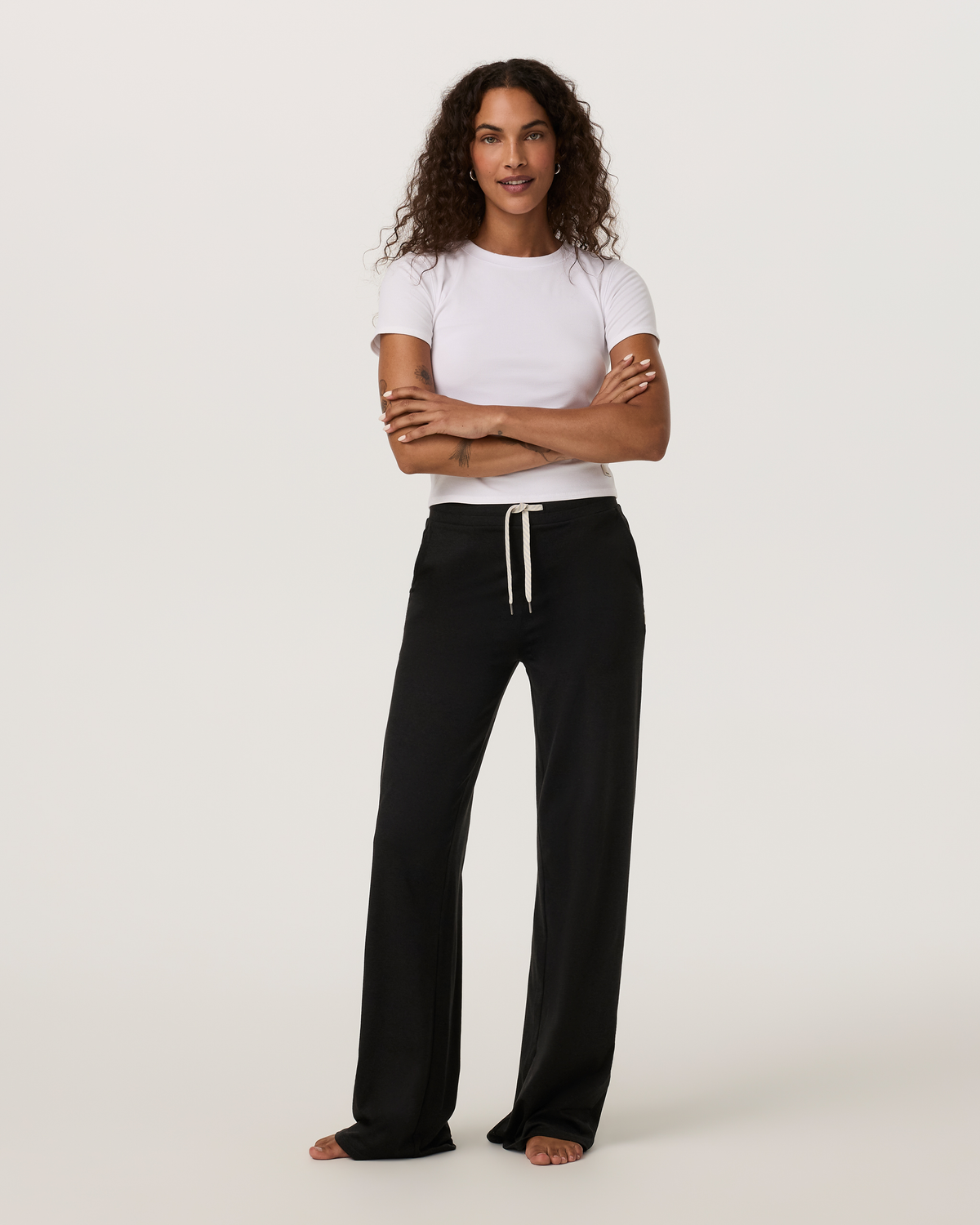Halo Essential Wideleg Pant | Java Heather