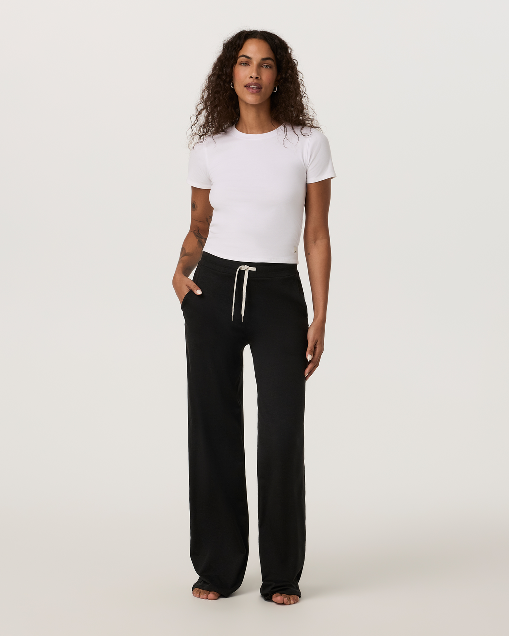 Halo Essential Wideleg Pant - Short | Java Heather