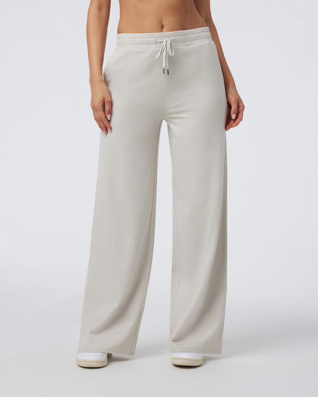Halo Essential Wideleg Pant | Black Heather