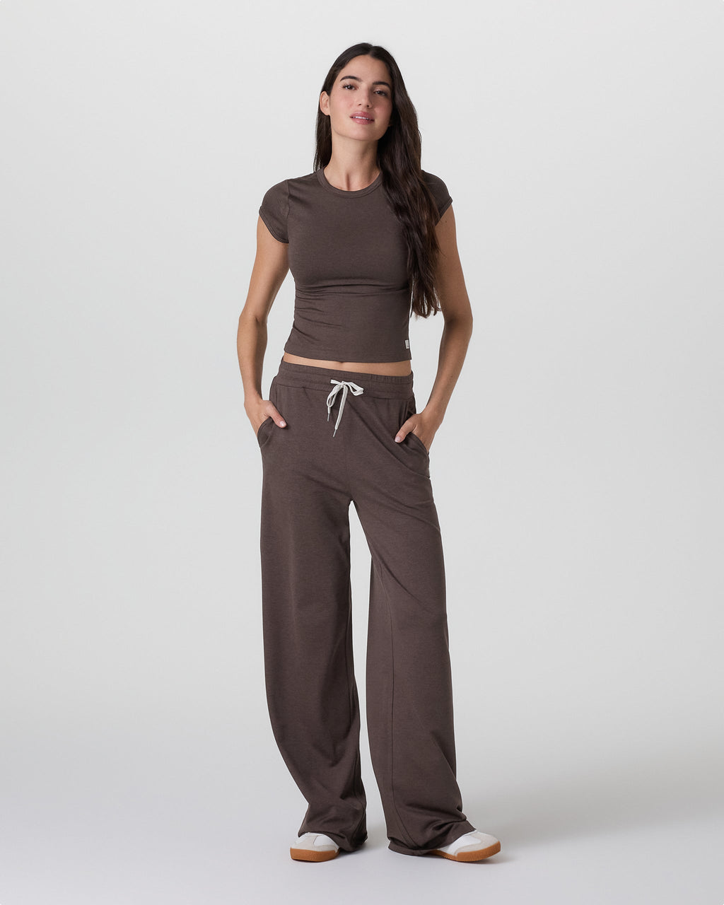 Halo Essential Wideleg Pant | Black Heather