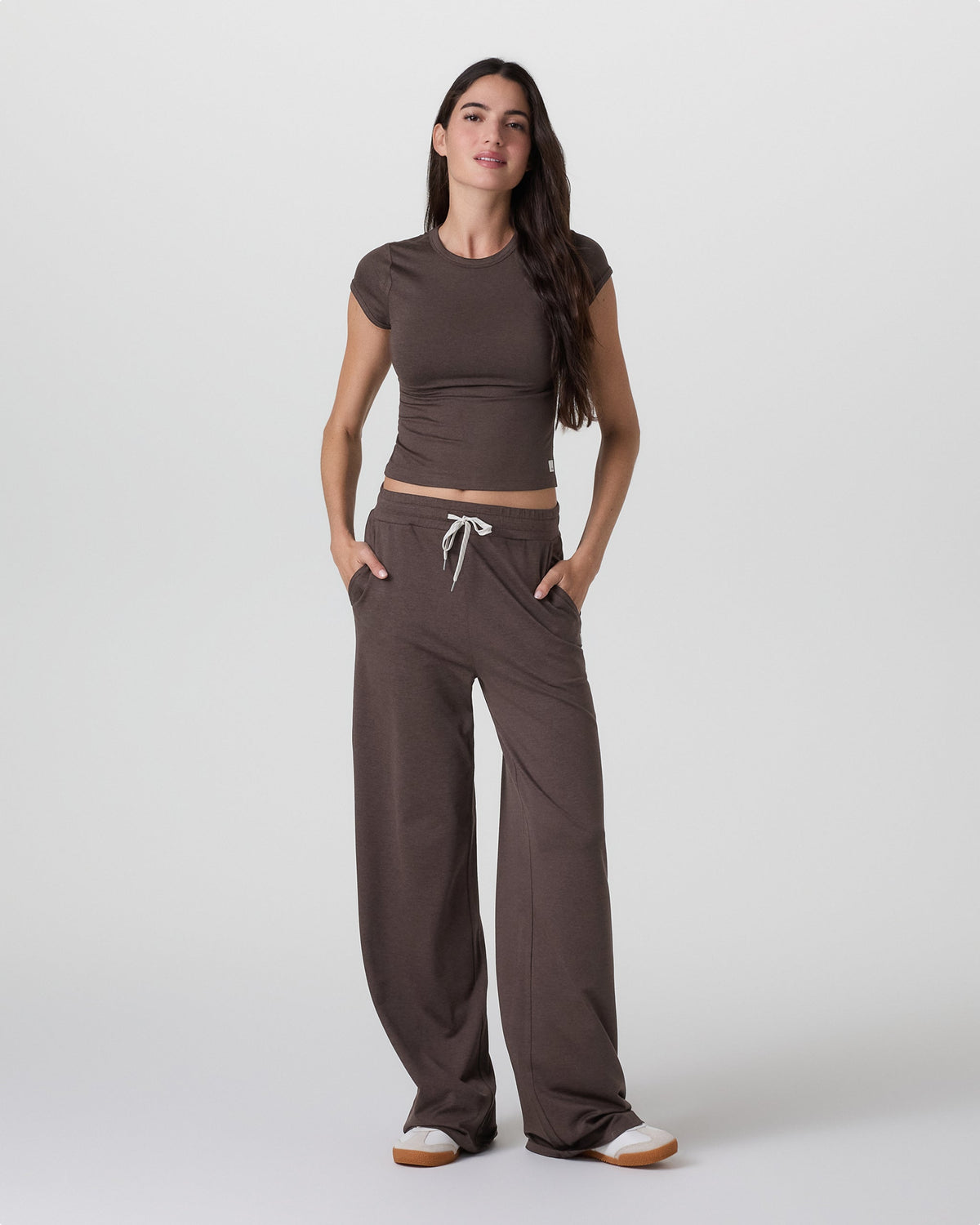 Halo Essential Wideleg Pant | Black Heather