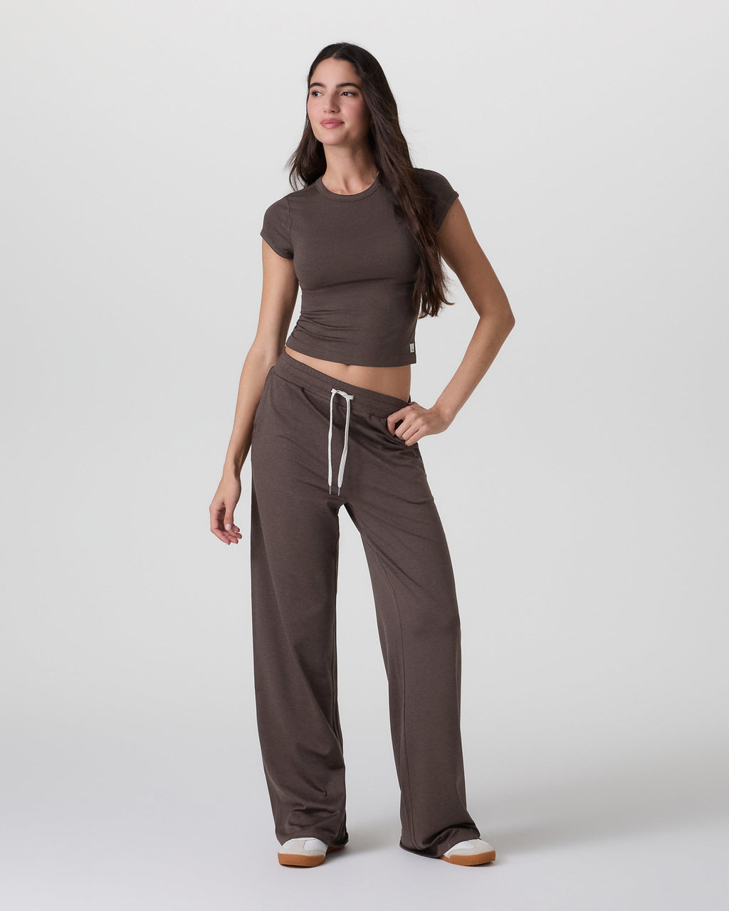 Halo Essential Wideleg Pant | White