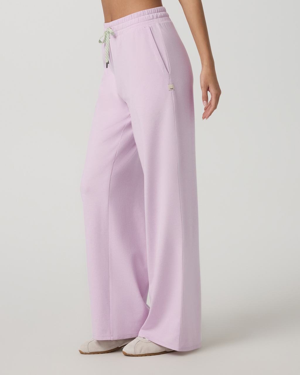 Halo Essential Wideleg Pant | Lilac Breeze Heather