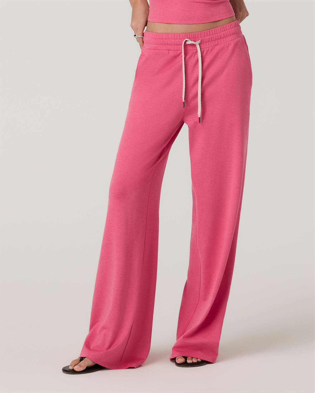 Halo Essential Wideleg Pant | Sunset Pink Heather