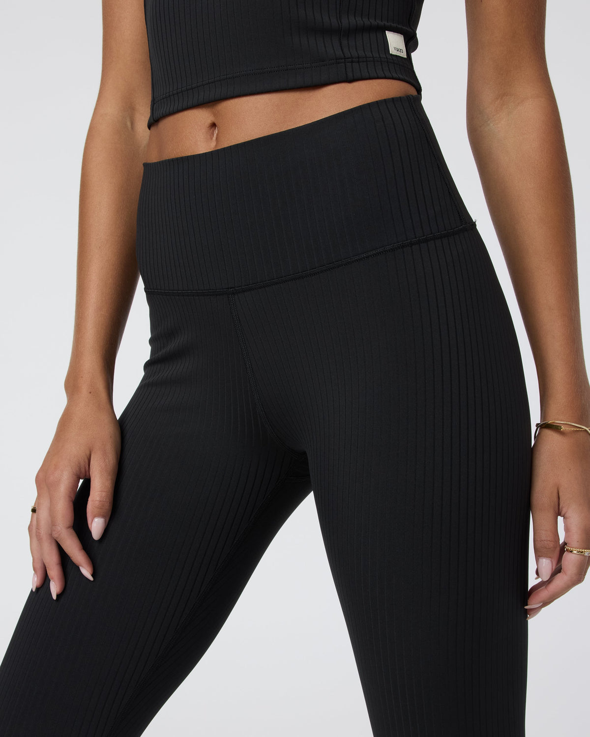 Inversion Rib Legging | Crystal Blue