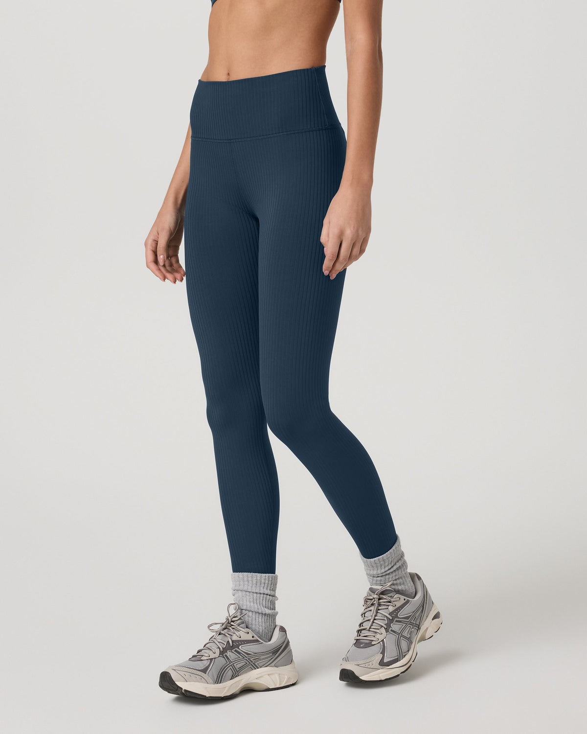 Inversion Rib Legging | Ocean Blue