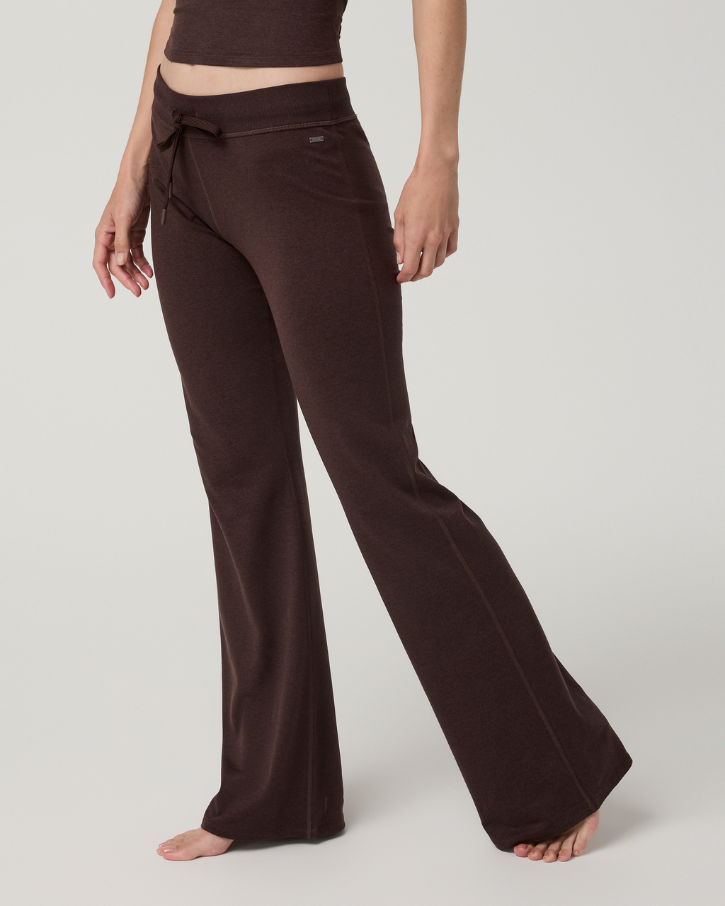 Halo Low Rise Slim Flare Pant | Solid Black