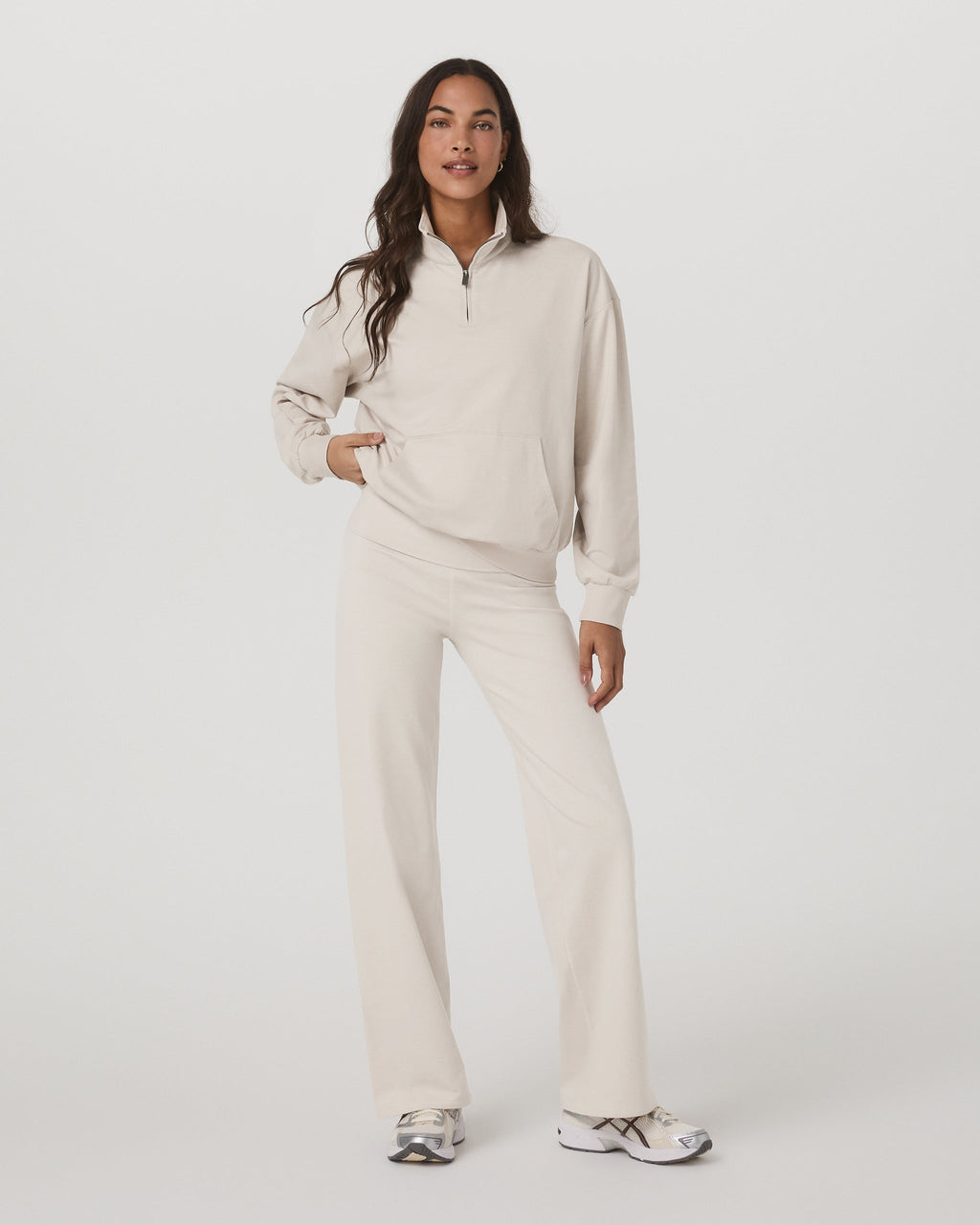 Granite Foldover Straight Leg | Oatmeal Heather