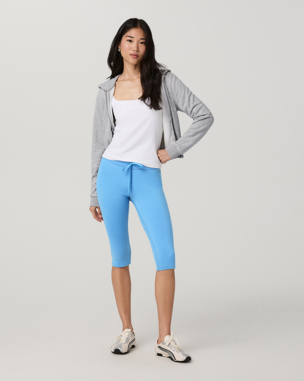 Halo Low Rise Crop Pant | Oasis Blue Heather