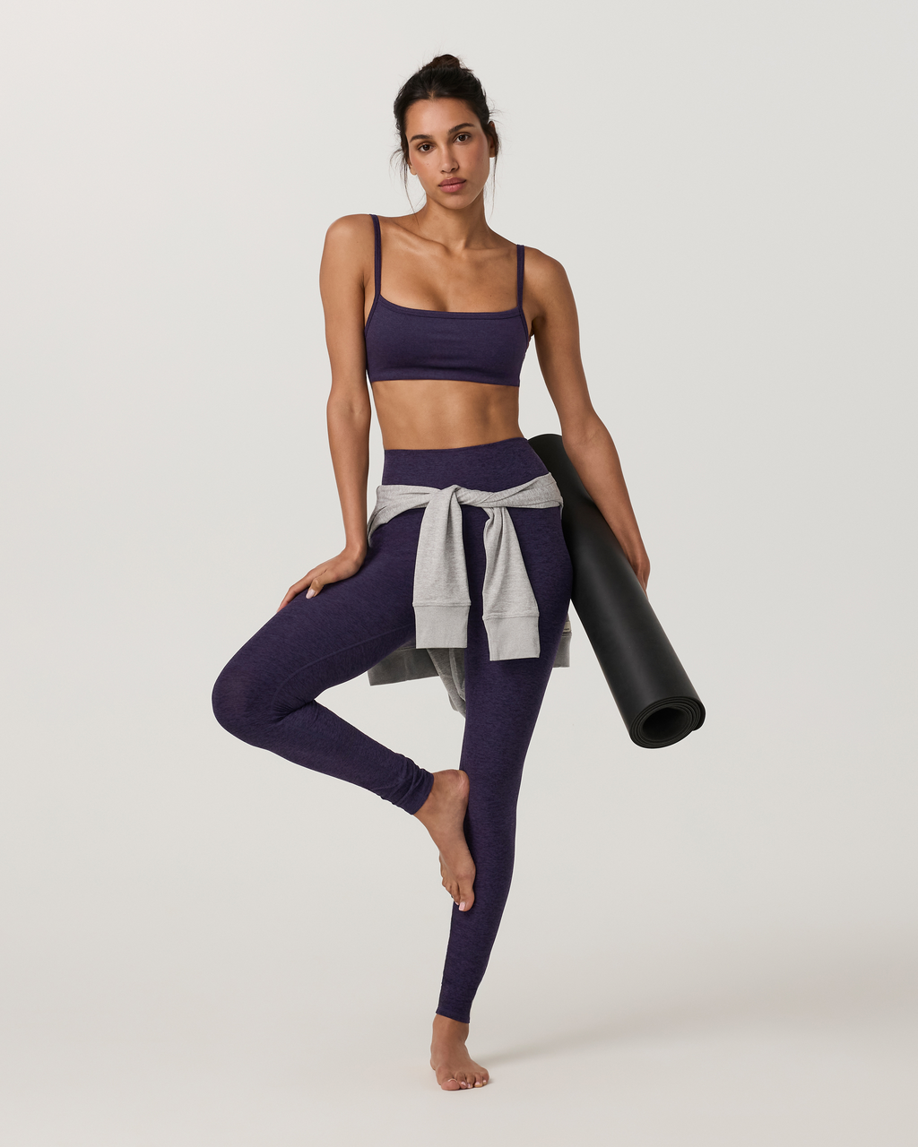 Clean Elevation Legging-Short | Black Heather