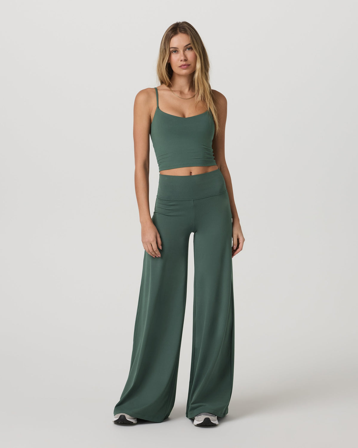 Halo Easy Wideleg Pant - Short | Coastal Fog Heather