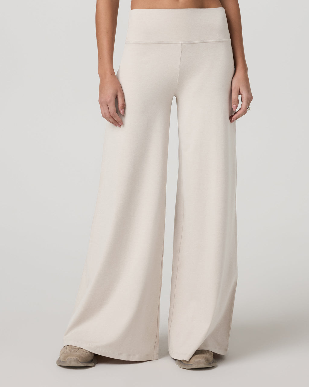 Halo Easy Wideleg Pant | Pale Grey Heather