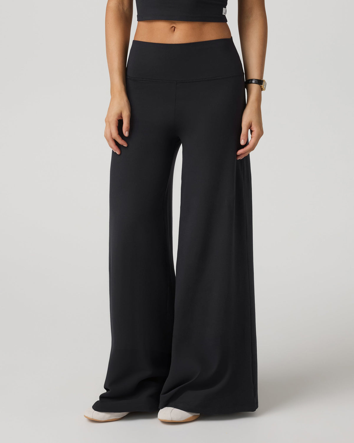 Halo Easy Wideleg Pant - Long | Blue Coast Heather