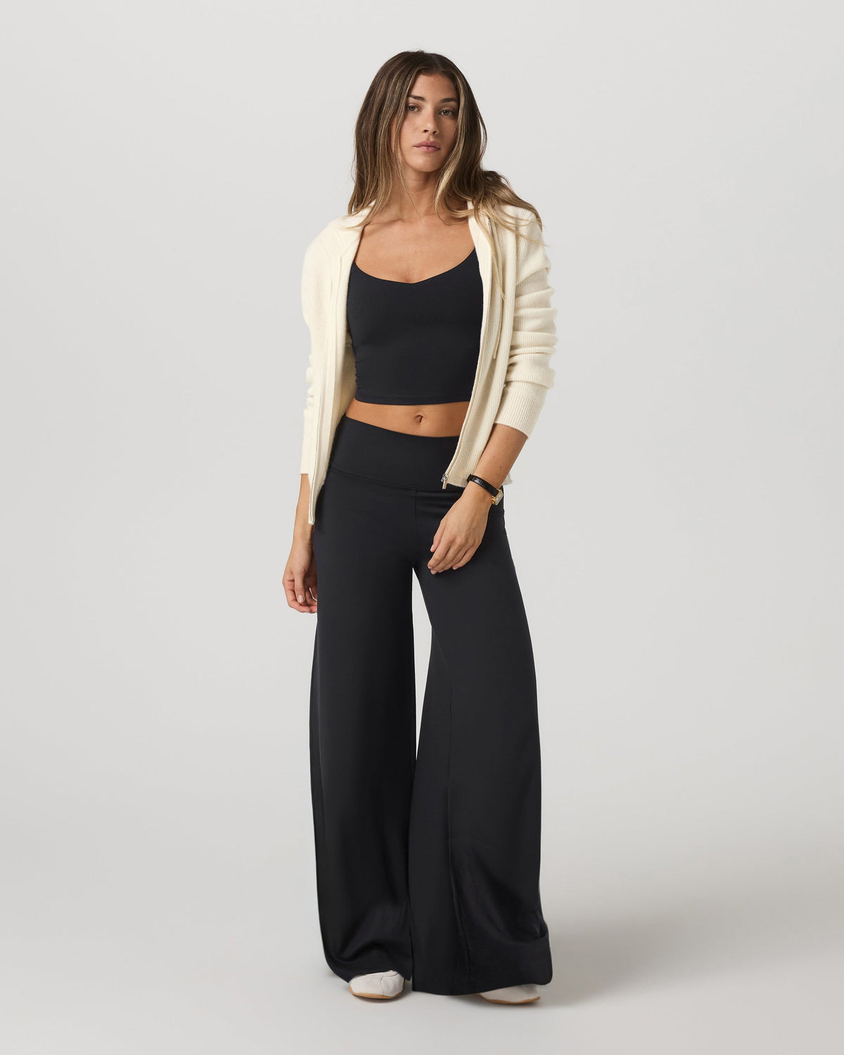 Halo Easy Wideleg Pant - Long | Solid Black