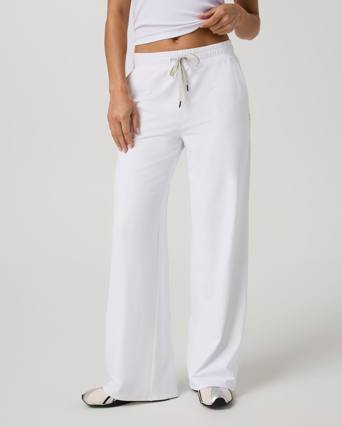 Halo Essential Wideleg Pant | Khaki Heather