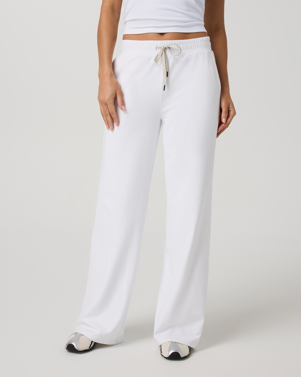Halo Essential Wideleg Pant - Long | Blue Coast Heather