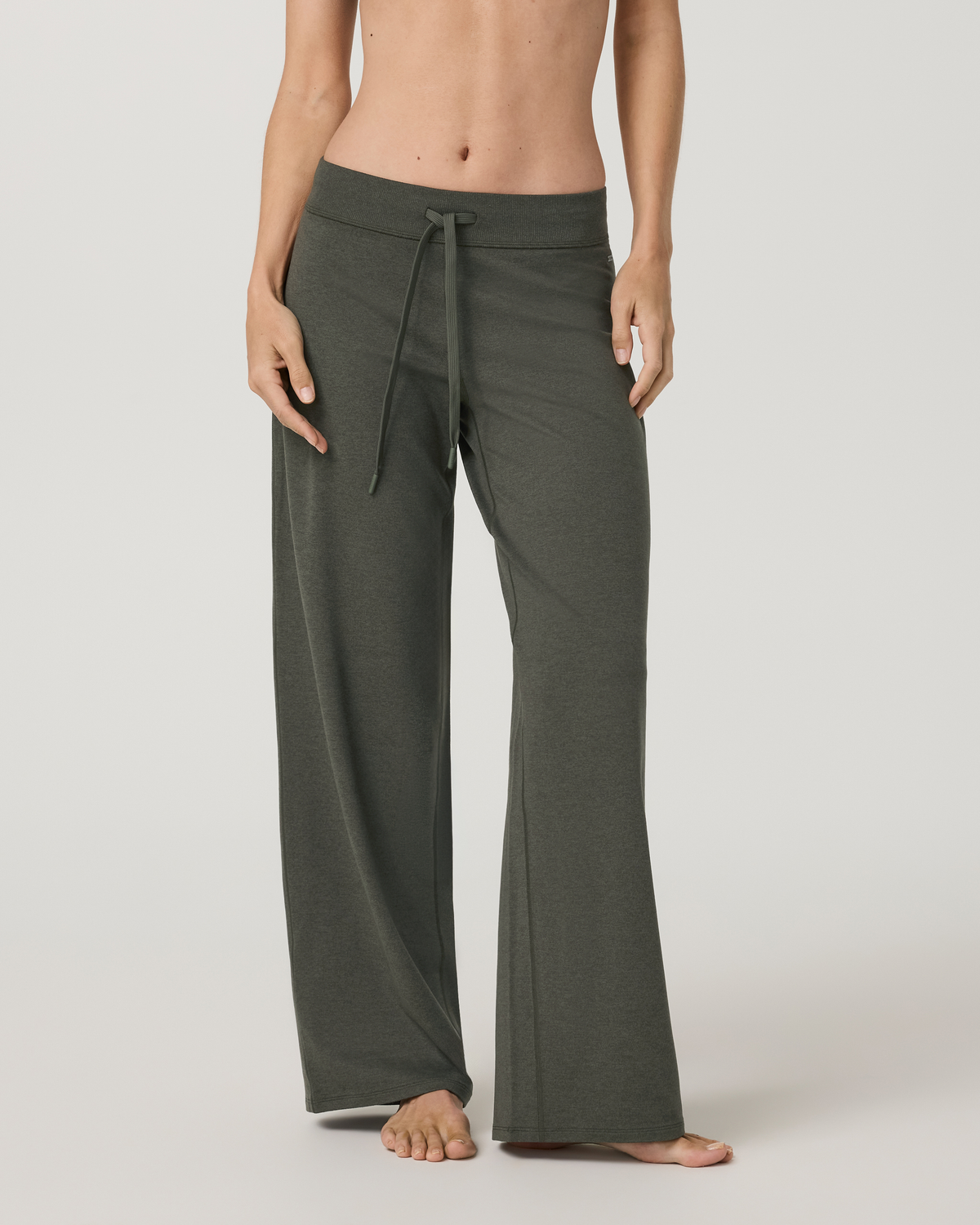 Halo Low Rise Straight Leg Pant | Ecru Heather