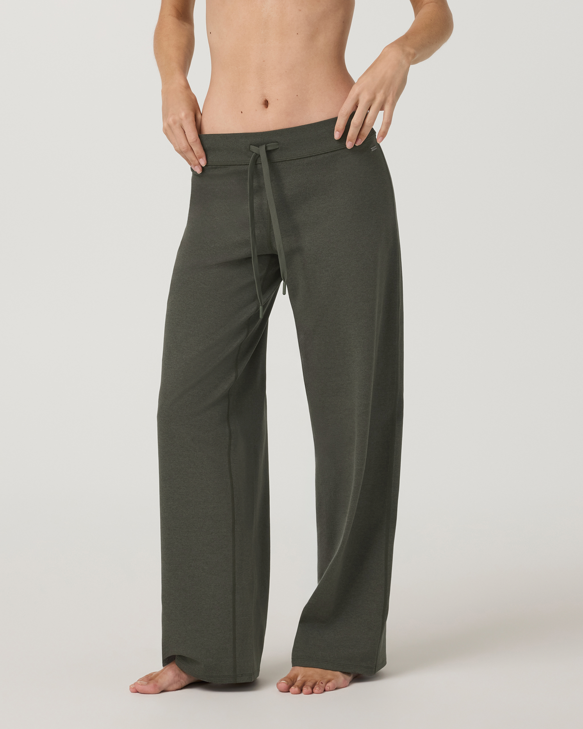 Halo Low Rise Straight Leg Pant | Ecru Heather