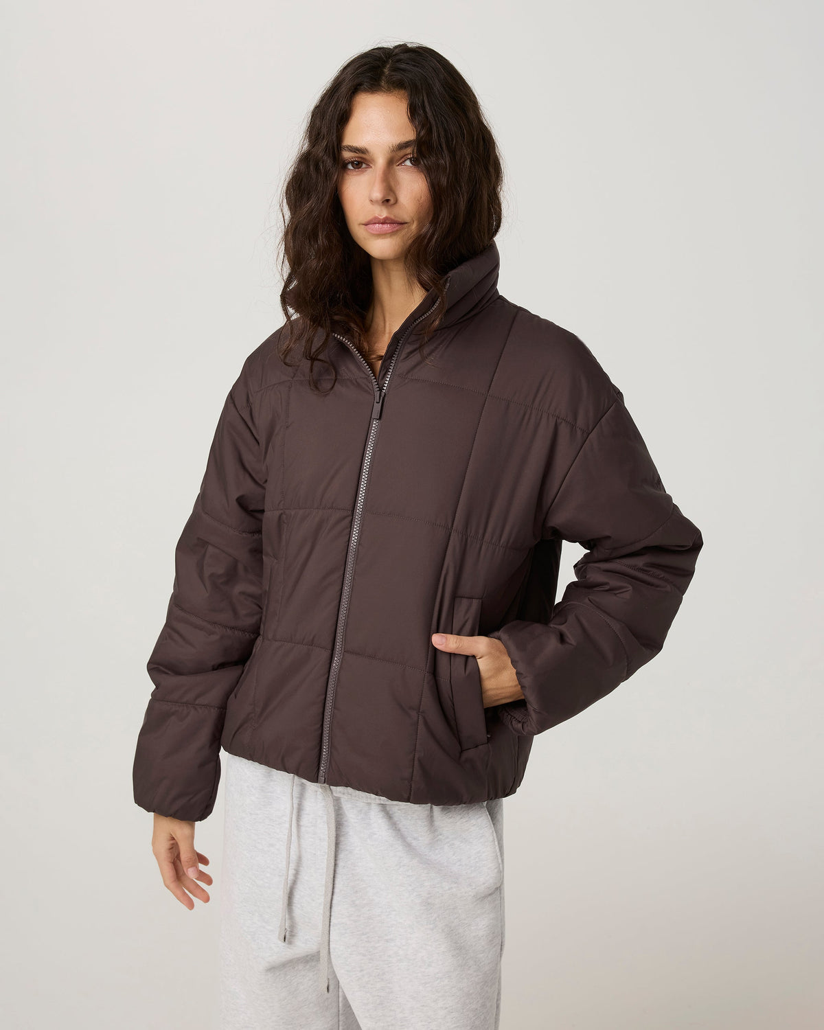 Canyon Insulated Sporty Jacket | Washed Cherry Noir