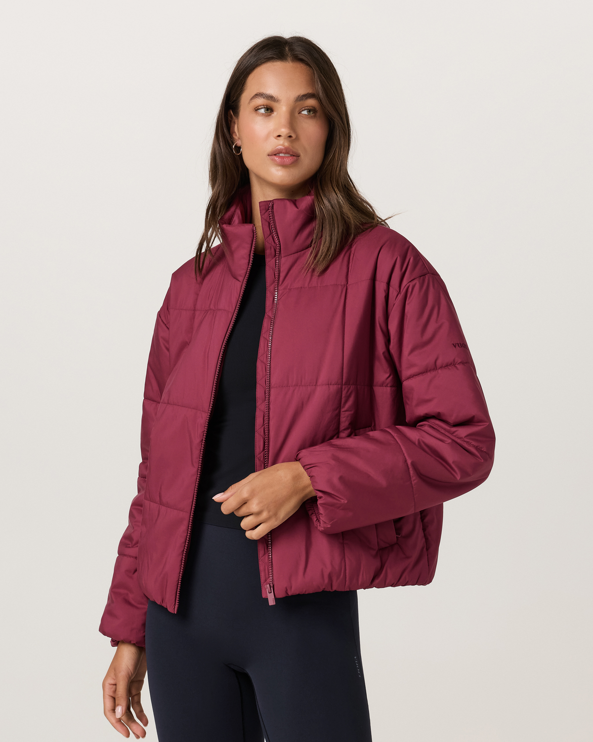 Canyon Insulated Sporty Jacket | Washed Cherry Noir