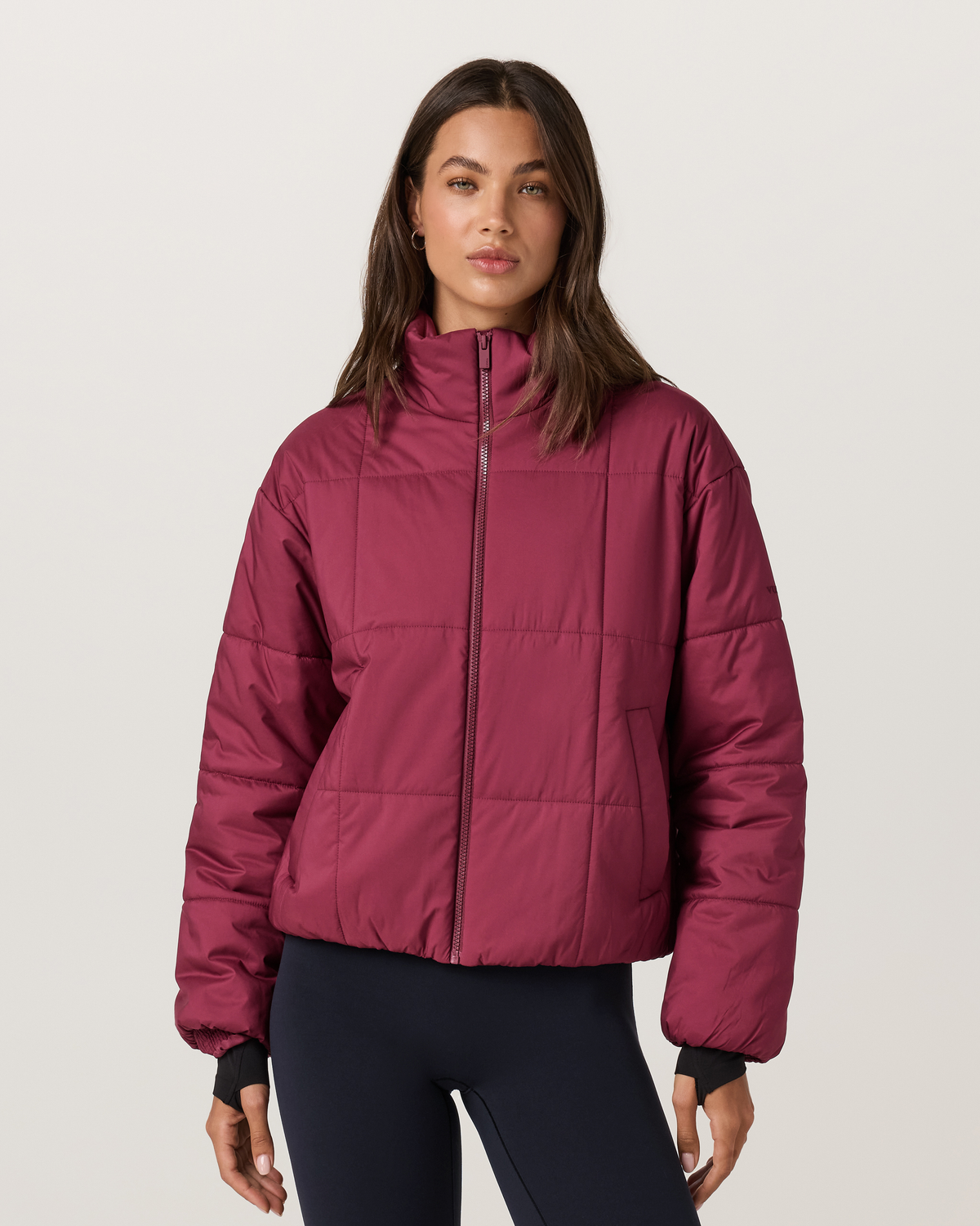 Canyon Insulated Sporty Jacket | Washed Cherry Noir